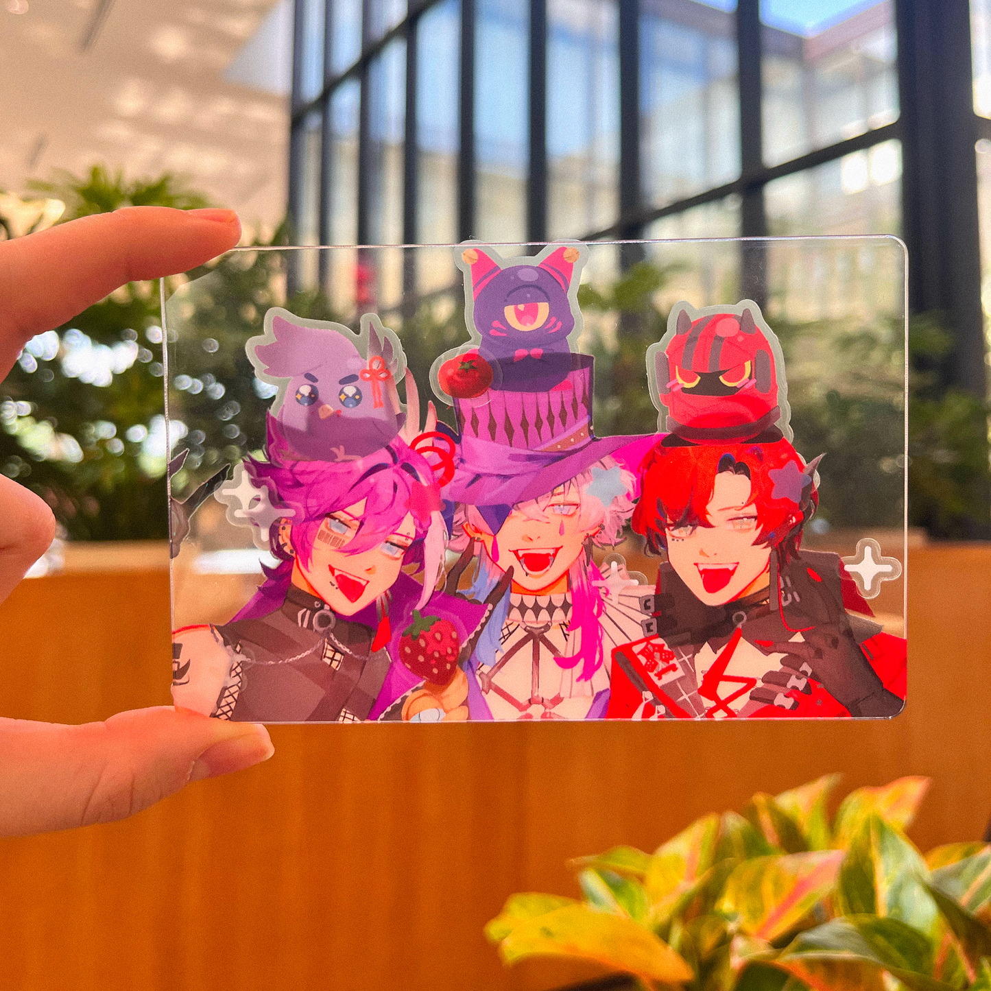 Vtuber Boys Transparent Postcard Set