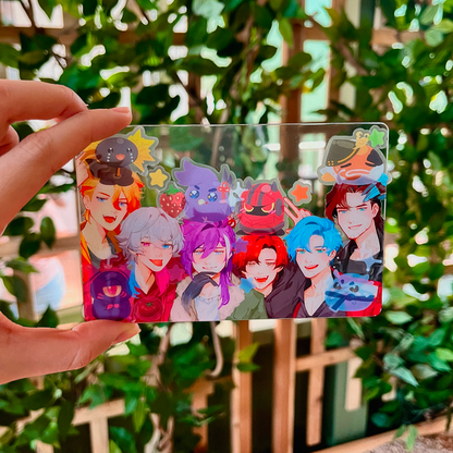 Vtuber Boys Transparent Postcard Set
