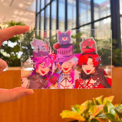 Vtuber Boys Transparent Postcard Set