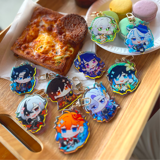 Genshin Impact Epoxy Acrylic Charms